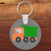 Oranje Kiptruck Sleutelhanger (Voorkant)