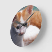 Oranje Kitten-foto Ronde Klok (Hoek)