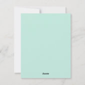 Oranje Kitten in Santa Hat Kerst Flat Kaart (Achterkant)