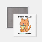 Oranje kitten... je bent buitengewoon schattige bo magneet (Voorkant / Achterkant)