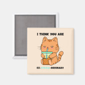 Oranje kitten... je bent een bijzonder schattige b magneet (Voorkant / Achterkant)