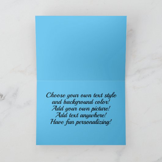 Oranje Kitten Kat Cute Aanpasbare Kaart (Binnen)