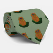 Oranje Kitten op het Stropdas Sage (Opgerold)