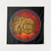 ORANJE KITTY CAT BUDDY WANDKLEED (Voorkant (horizontaal))