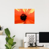 Oranje klaproos poster (Thuiskantoor)