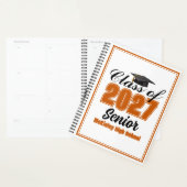 Oranje Klas van 2027 Senior Aangepaste Middelbare Planner (Display)