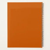Oranje Klas van 2027 Senior Aangepaste Middelbare Planner (Achterkant)