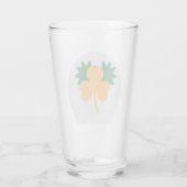 Oranje klaver Amerikaans Drink glas (Achterkant)