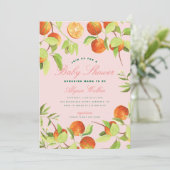 Oranje klein Baby shower Genderneutraal  Kaart (Staand voorkant)