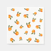 Oranje kleine cutie citrus minimalistisch Baby sho Servet (Voorkant)
