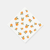 Oranje kleine cutie citrus minimalistisch Baby sho Servet (Hoek)
