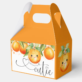 Oranje kleine cutie Sinaasappel citrus Baby shower Bedankdoosjes