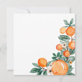 Oranje kleine das Hij of zij onthullen Kaart (Achterkant)