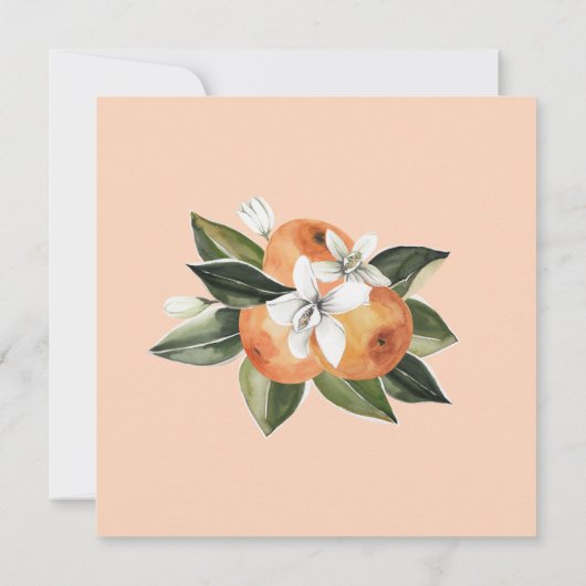 Oranje Kleine Moppie 2e Verjaardagsfeest Uitnodigi Kaart (Achterkant)