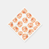Oranje kleine pompoen Halloween Herfst Baby shower Servet (Hoek)