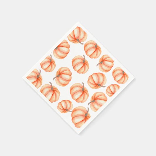 Oranje kleine pompoen Halloween Herfst Baby shower Servet (Hoek)
