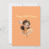 Oranje Kleine Prinses Bal Kaart (Achterkant)