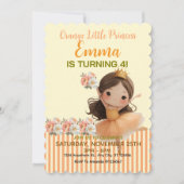 Oranje Kleine Prinses Bal Kaart (Voorkant)