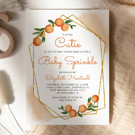 Oranje kleine stropdas Citrus Baby Sprinkle Kaart