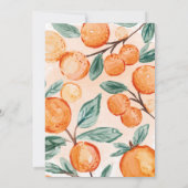 Oranje kleine stropdas die TWEE 2e verjaardag gaat Kaart (Achterkant)