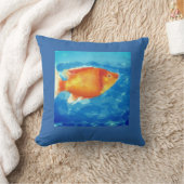 Oranje kleine vis kussen (Deken)