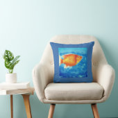 Oranje kleine vis kussen (Stoel)