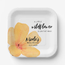Oranje Kleine Wilde Bloem Op Weg Baby Shower