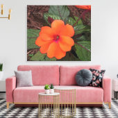 Oranje klep canvas afdruk (Insitu (Woonkamer))