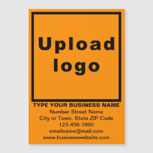 Oranje Kleur 5"x 7"Magnetisch Visitekaartje