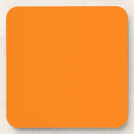 Oranje kleur bier onderzetter (Voorkant)