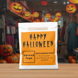 Oranje kleur business merk | Halloween Papieren Ta Bedankzakje