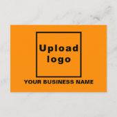 Oranje kleur | Christmas | Kleine platte groet Kaart (Achterkant)