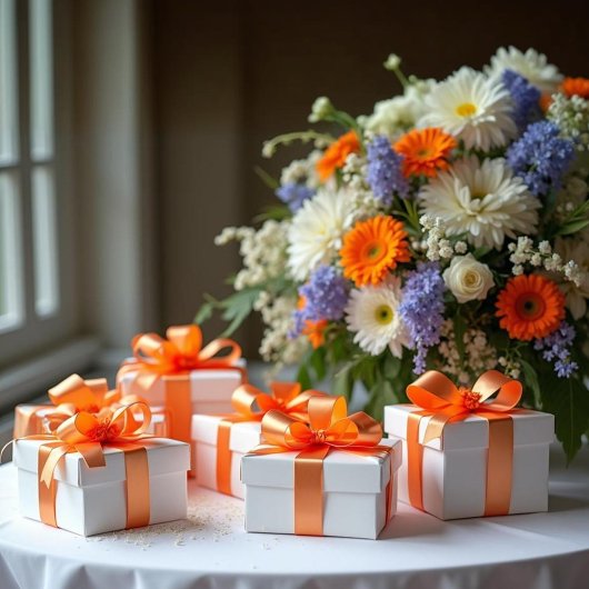 Oranje kleur #EF8747 Satin Ribbon Satijnen Lint