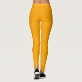 Oranje Kleur Effen Leggings (Achterkant)