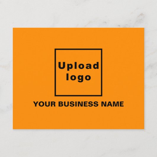 Oranje kleur Halloween Business Small Flat Feestdagenkaart (Achterkant)