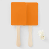 Oranje Kleur Handwaaier (Voorkant en achterkant)