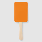Oranje Kleur Handwaaier (Achterkant)