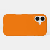 Oranje Kleur iPhone 16 Hoesje (Achterkant horizontaal)