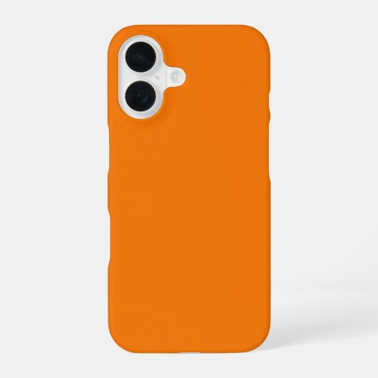 Oranje Kleur iPhone 16 Hoesje (Achterkant)