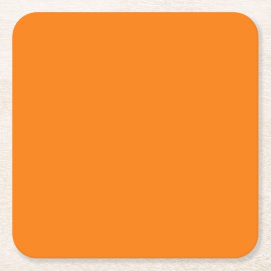 Oranje Kleur Kartonnen Onderzetters (Voorkant)