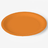Oranje Kleur Papieren Bordje (Gekanteld)