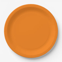 Oranje Kleur Papieren Bordje