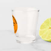 Oranje Kleur Rond Zakelijk Merk op Shot Glass Shot Glas (Rechts)