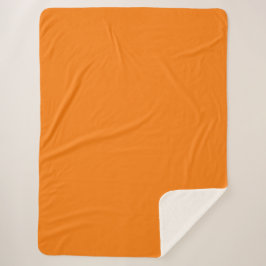 Oranje Kleur Sherpa Deken