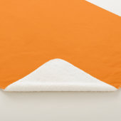 Oranje Kleur Sherpa Deken (3/4)