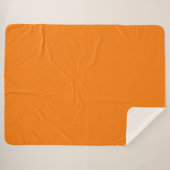 Oranje Kleur Sherpa Deken (Voorkant (horizontaal))
