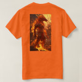 Oranje kleur T-shirt (Design achterkant)