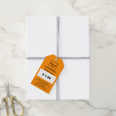 Oranje Kleur Zakelijk Product Prijs Label Cadeaulabel (Met Touw)