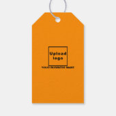 Oranje Kleur Zakelijk Product Prijs Label Cadeaulabel (Achterkant)