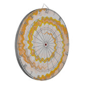 Oranje kleuren van witte daskleurige kleurstof dra dartbord (Voorkant Links)